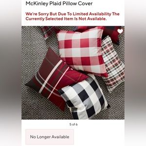 Pottery barn McKinley tartan Plaid Pillow Covers (2) Like new 24x24 SOLD OUT